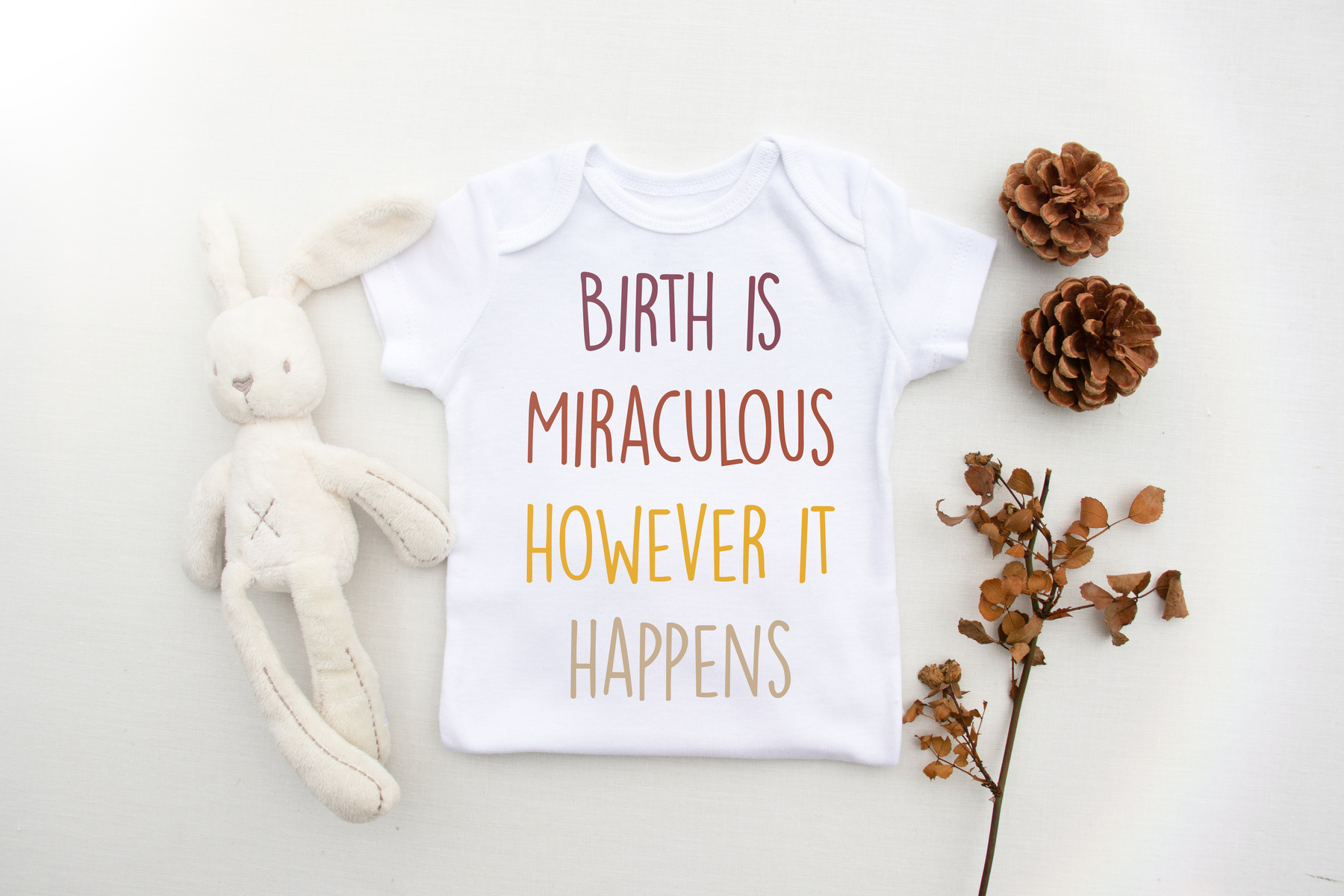 "Birth is miraculous however it happens" - Positive Birth Affirmation